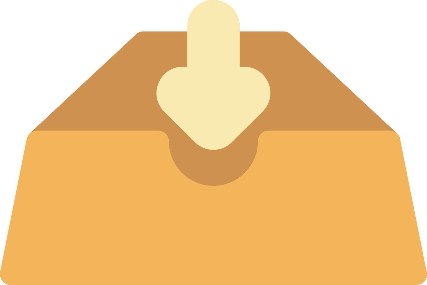 Inbox Flat Icon vector