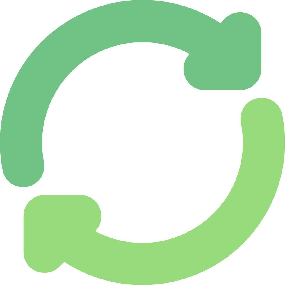 Refresh Flat Icon vector