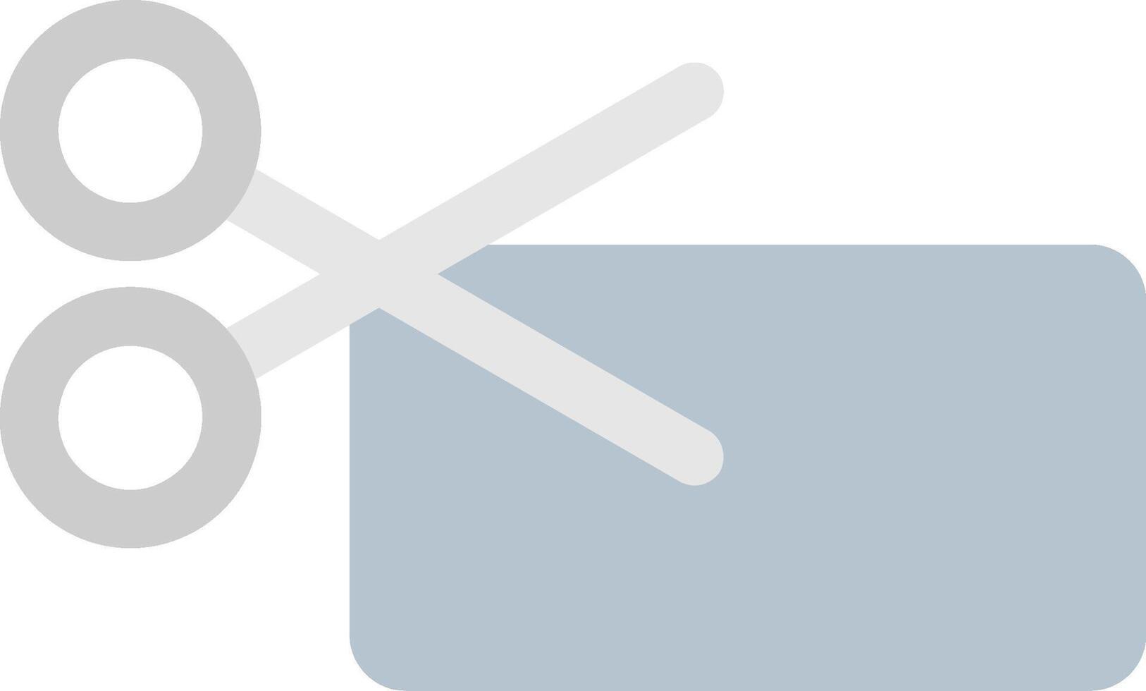 Cut Flat Icon vector
