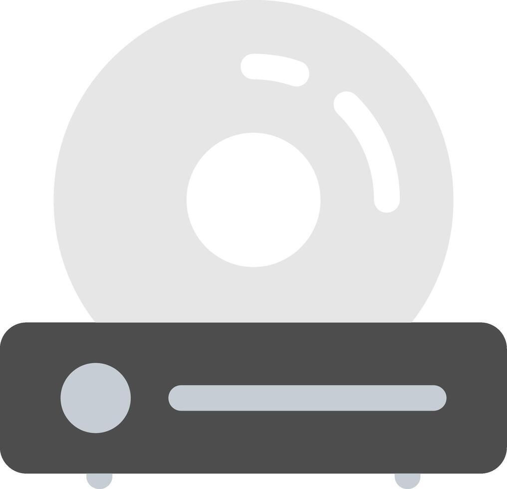 DVD Player Flat Icon vector