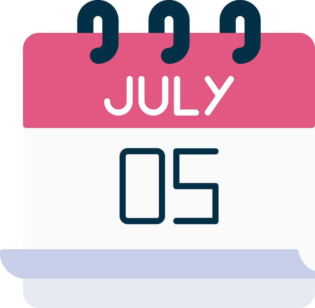 July 5 Icon vector