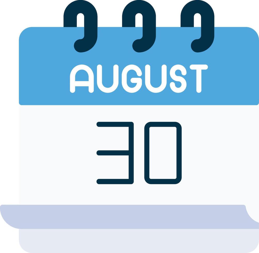 August 30 Icon vector