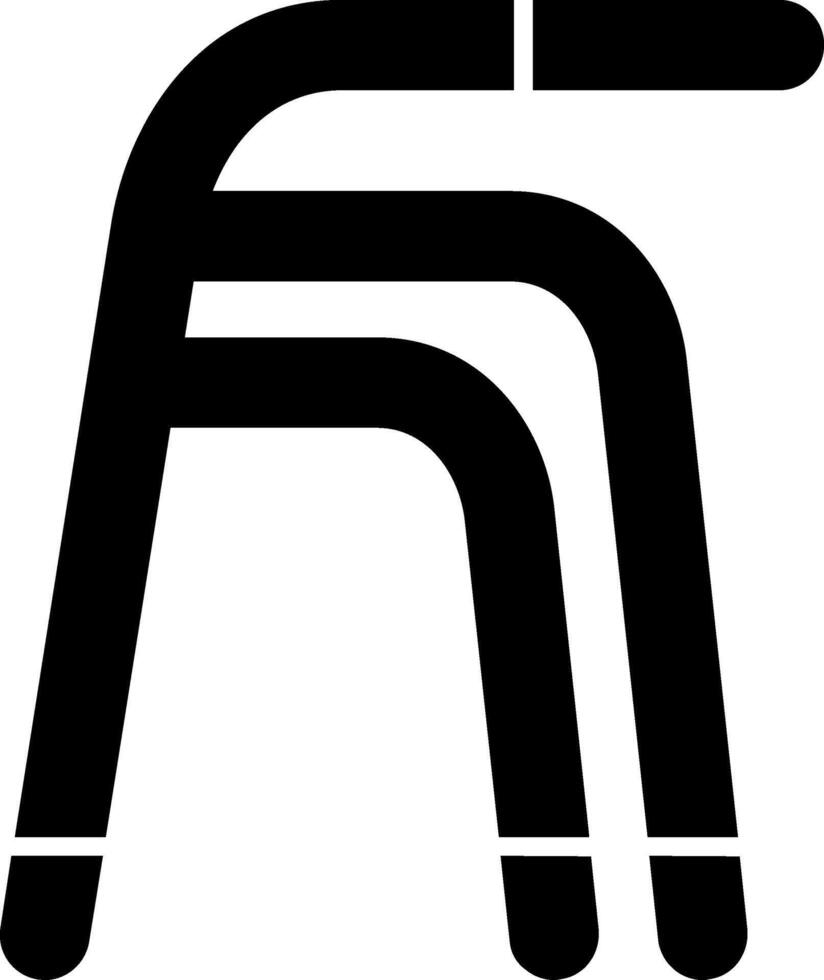 Walker Glyph Icon vector