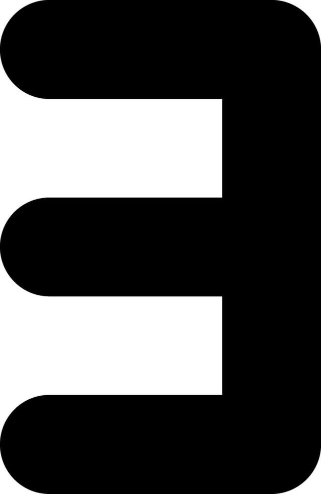 Three Glyph Icon vector