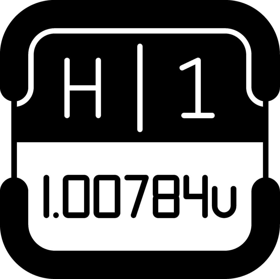 Hydrogen Periodic Table Element vector