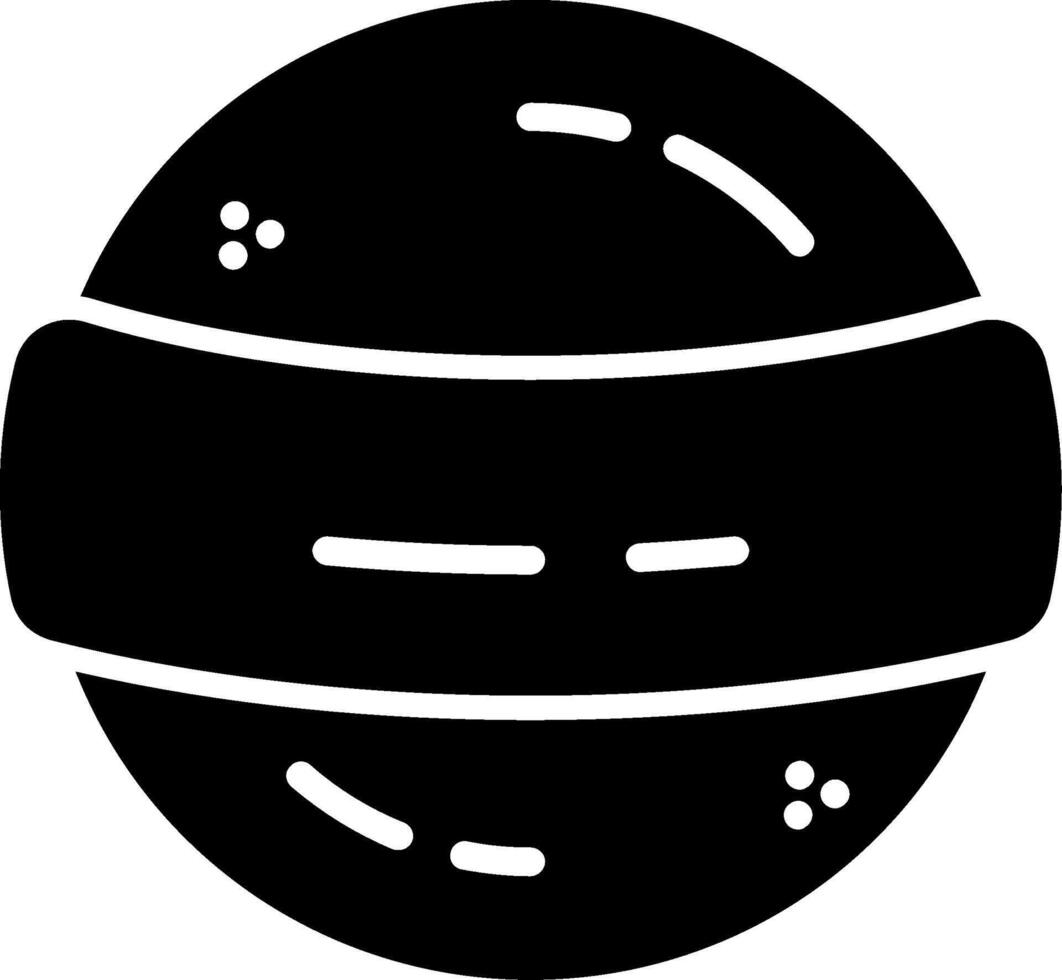Bath Salt Bomb Glyph Icon vector