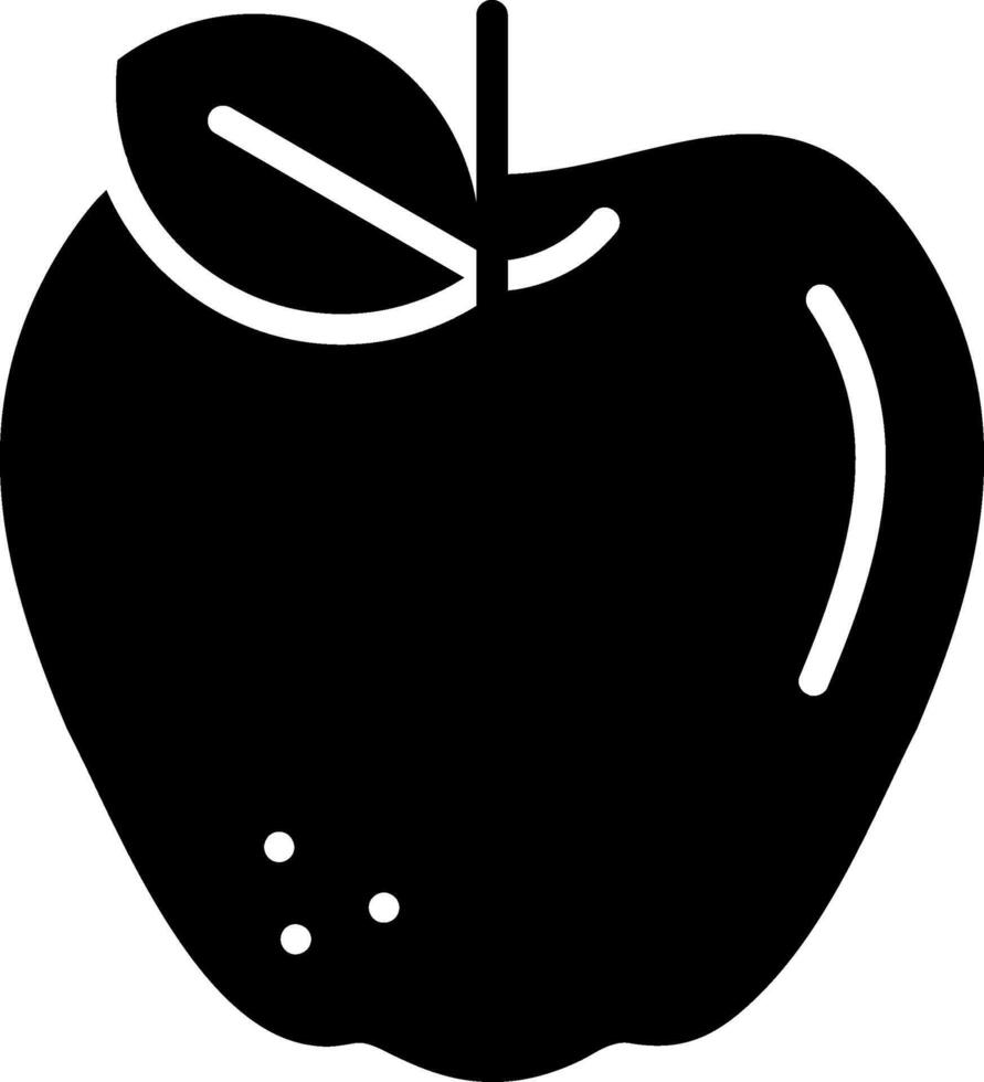 Apple Glyph Icon vector