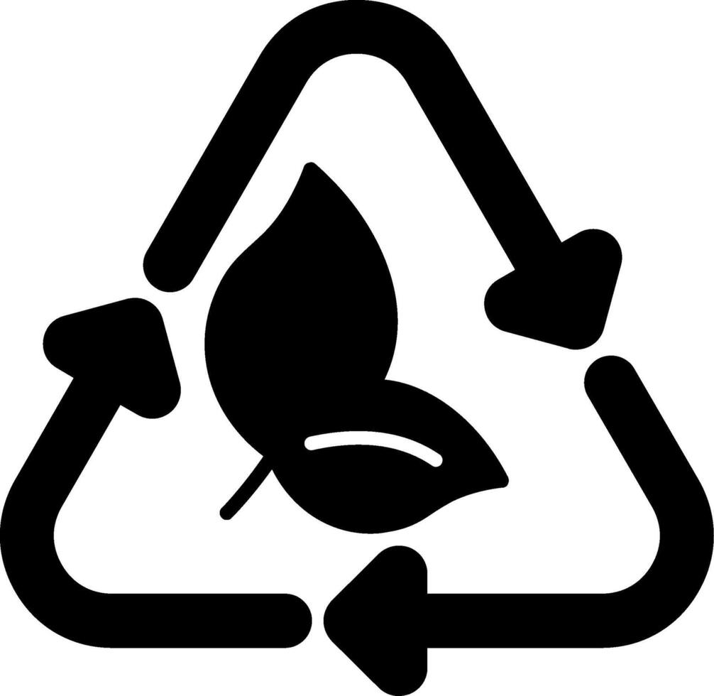 Recycle Glyph Icon vector