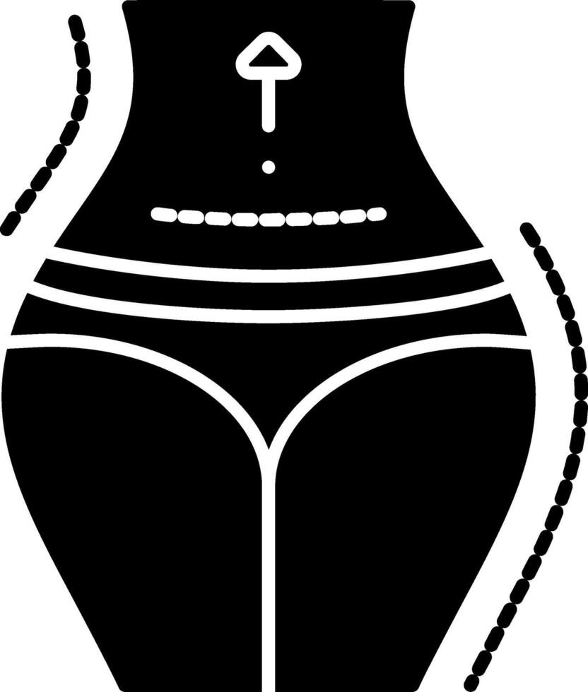 Abdomen Glyph Icon vector