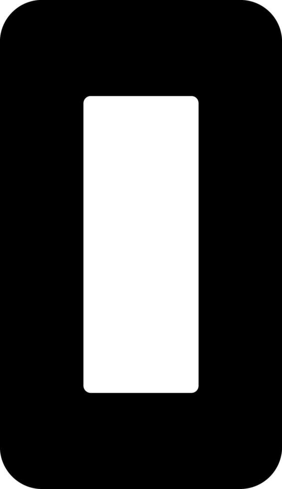 Zero Glyph Icon vector