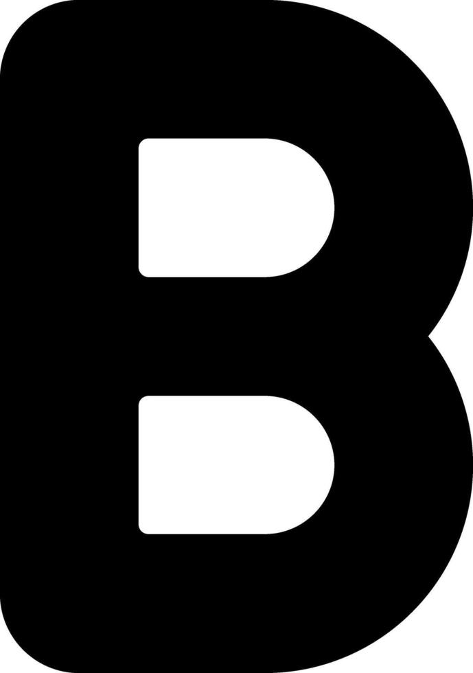 Capital B Icon vector