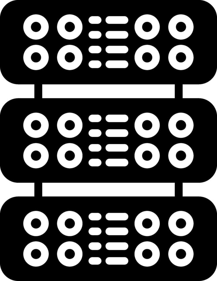 Server Glyph Icon vector