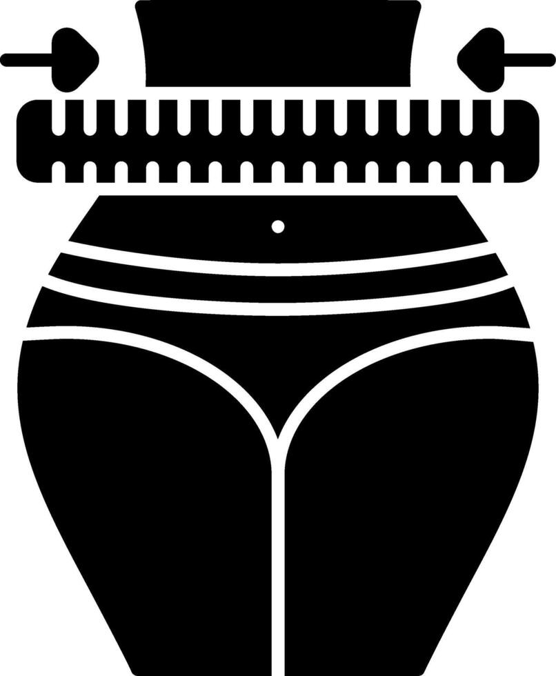 Belly Glyph Icon vector