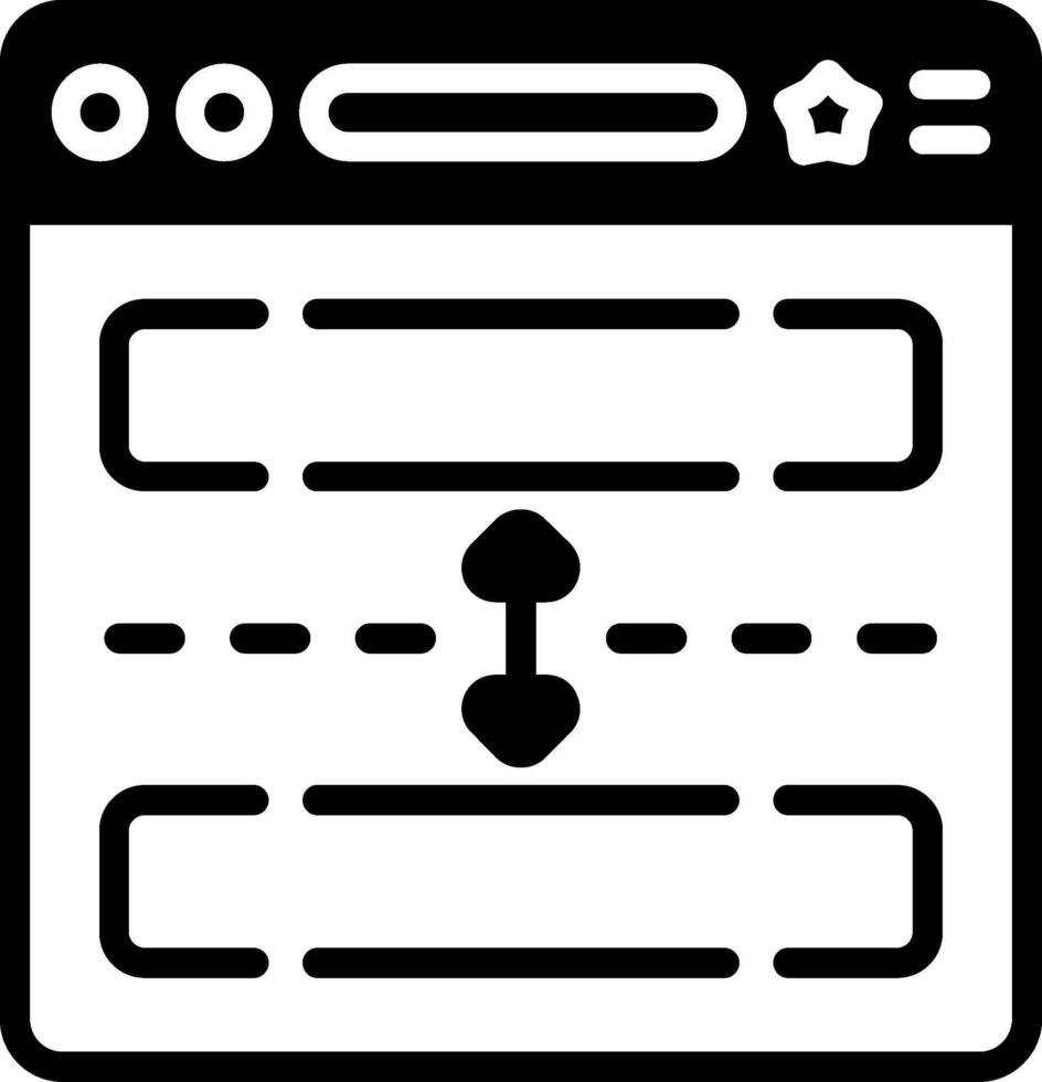 Gap Glyph Icon vector