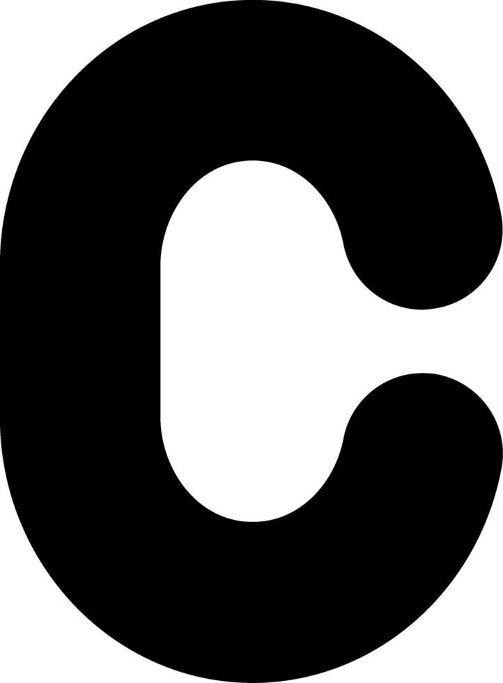 Capital C Icon vector
