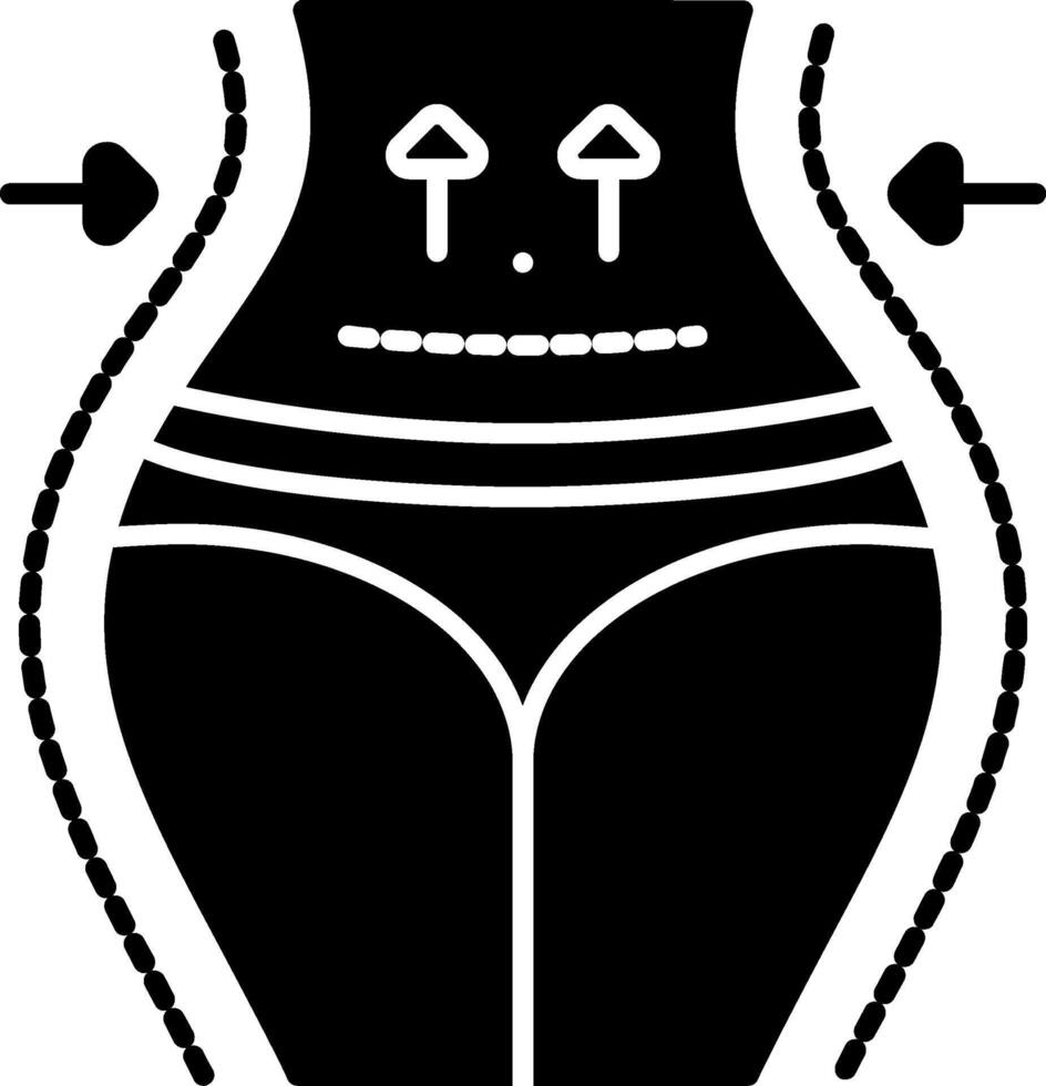 Aesthetic Surgery Glyph Icon vector