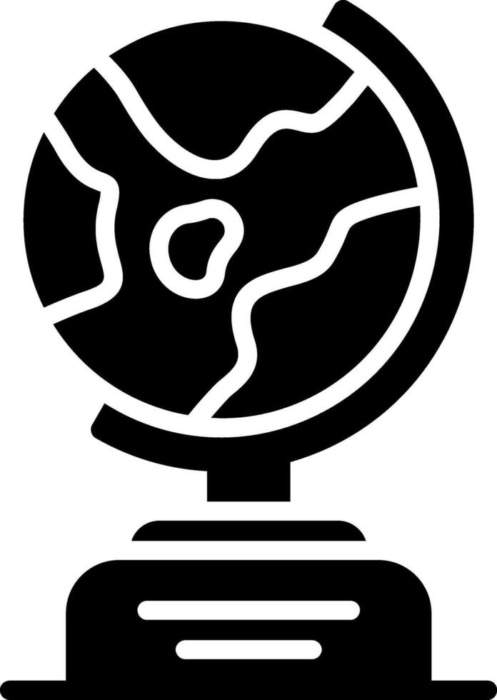 Globe Glyph Icon vector