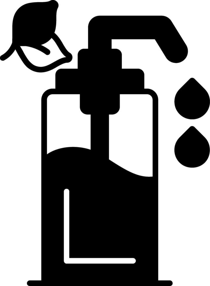 Facial Oil Glyph Icon vector