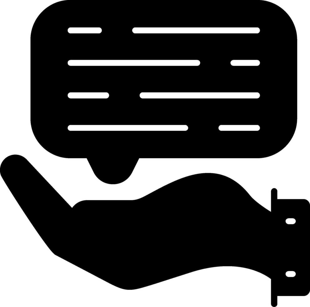 Counseling Glyph Icon vector