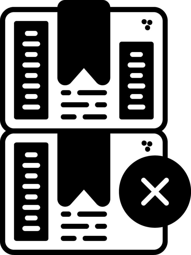 Do Not Stack Glyph Icon vector