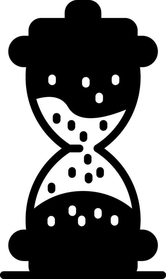 Hourglass Glyph Icon vector