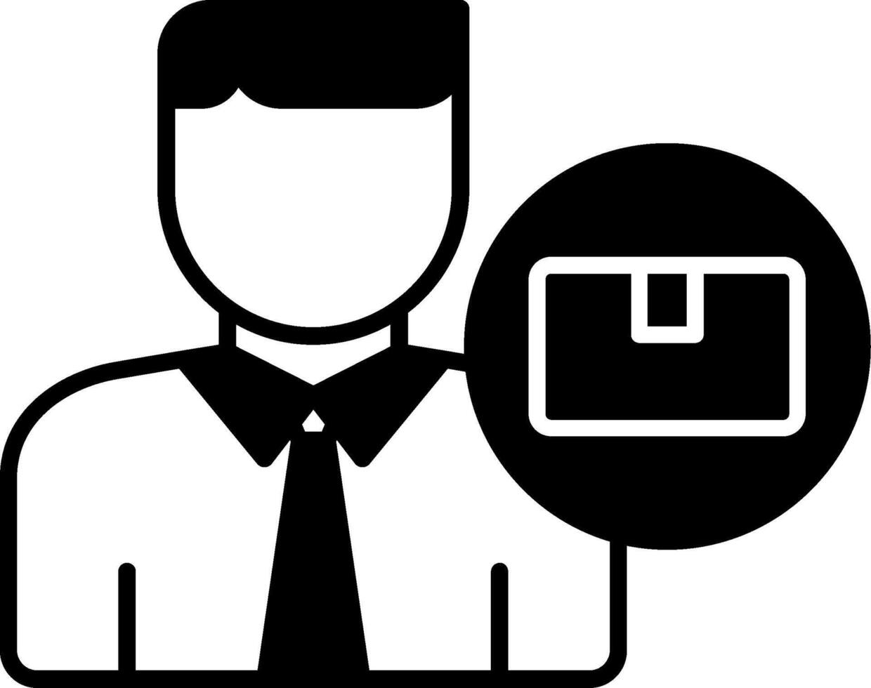 Product Owner Glyph Icon vector