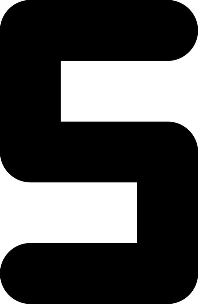 Five Glyph Icon vector