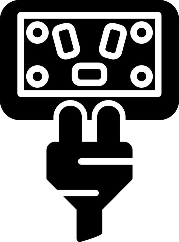 Socket Glyph Icon vector