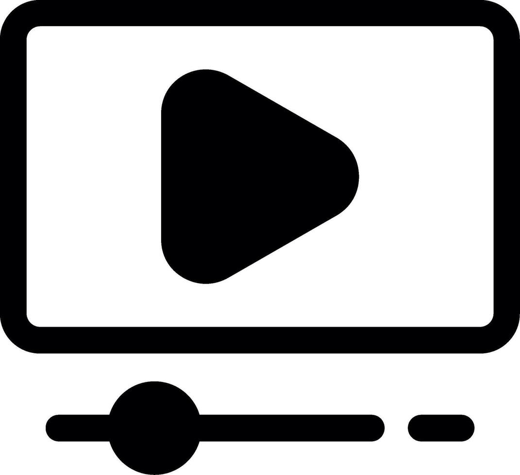 Player Glyph Icon vector