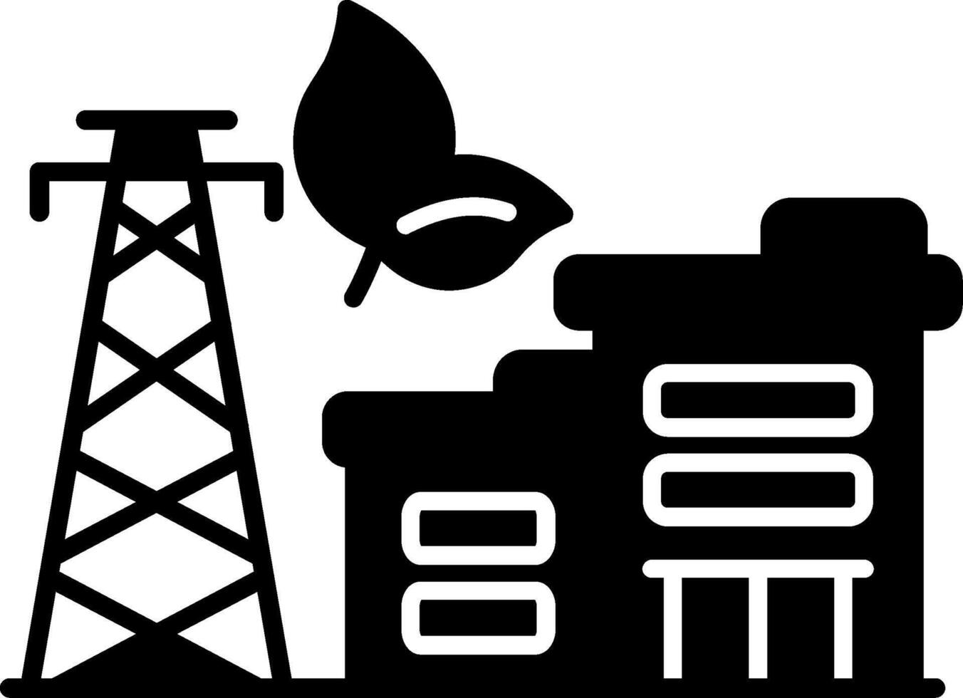 Energy Glyph Icon vector