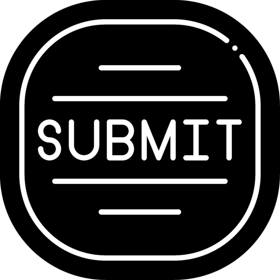 Submit Glyph Icon vector