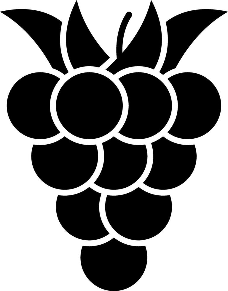 Raspberry Glyph Icon vector
