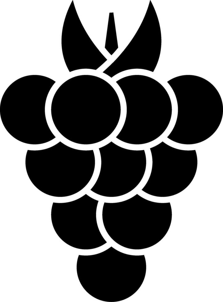 Blackberry Glyph Icon vector