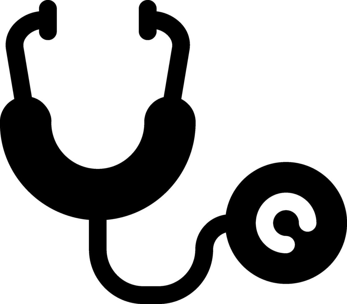 Stethoscope Glyph Icon vector