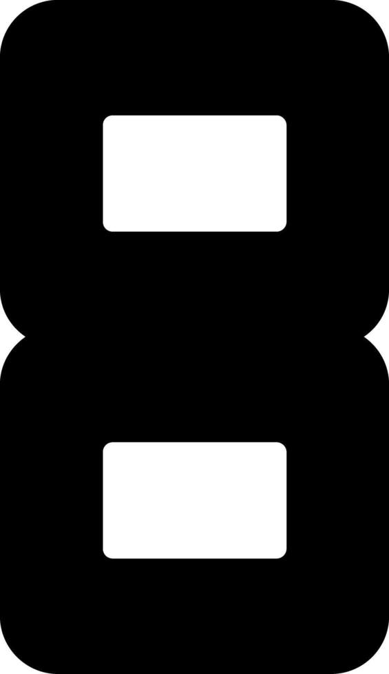 Eight Glyph Icon vector