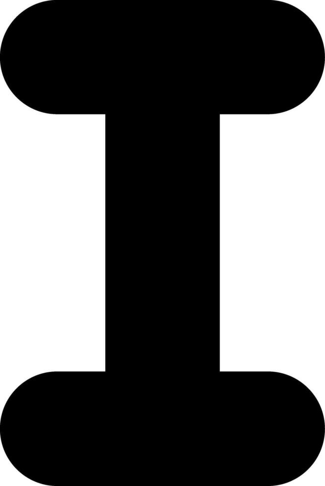 Capital I Icon vector
