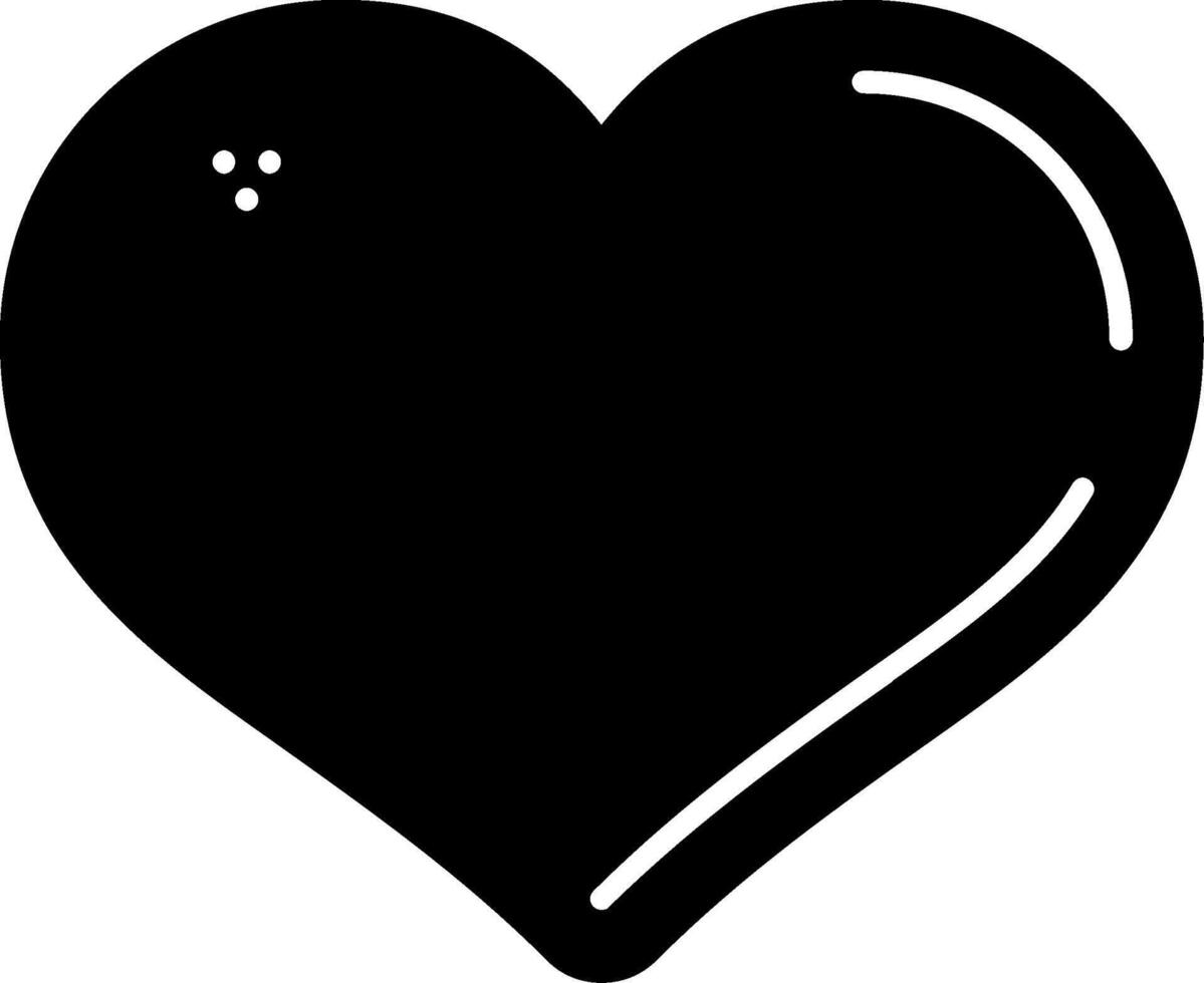 Heart Glyph Icon vector