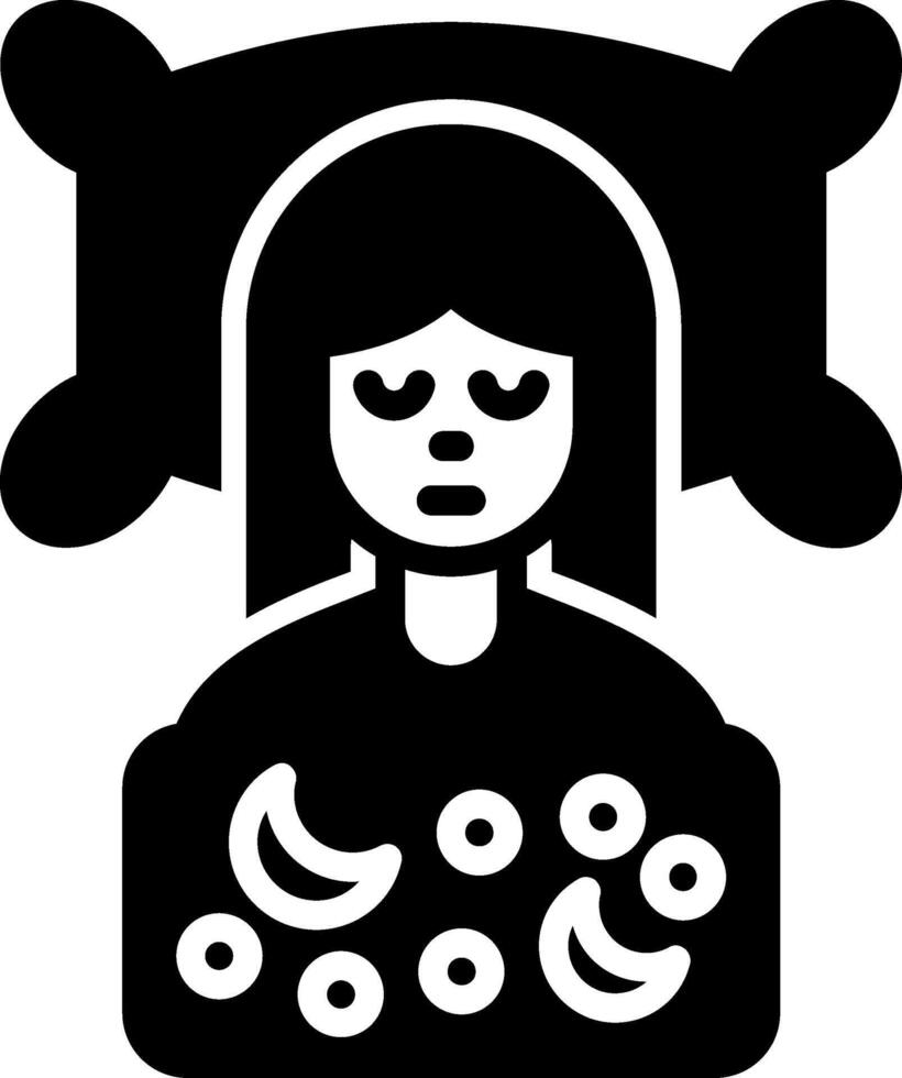 Sleep Glyph Icon vector