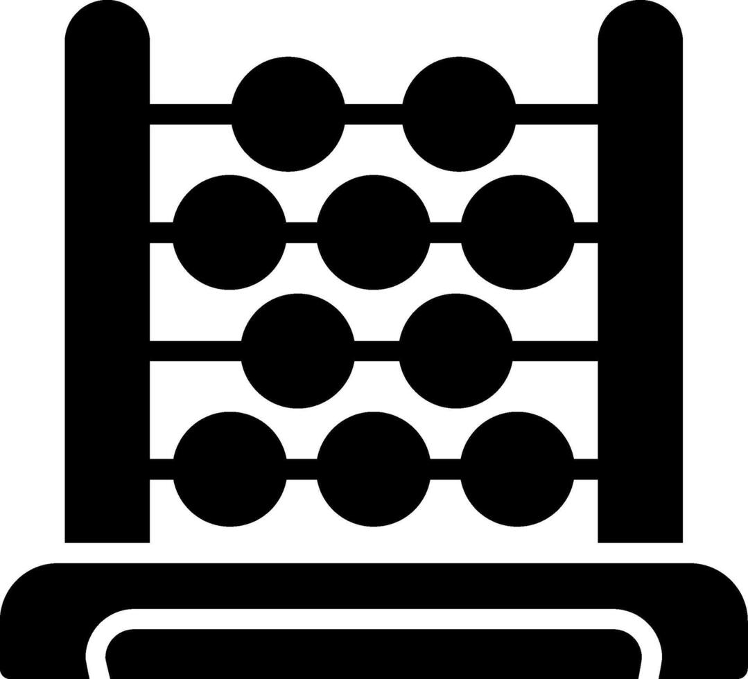 Abacus Glyph Icon vector