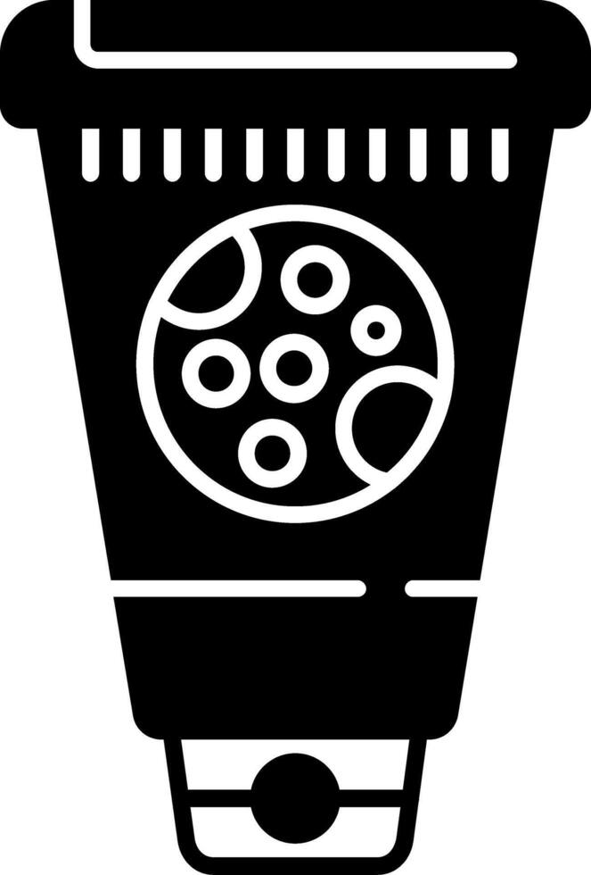 Night Cream Glyph Icon vector
