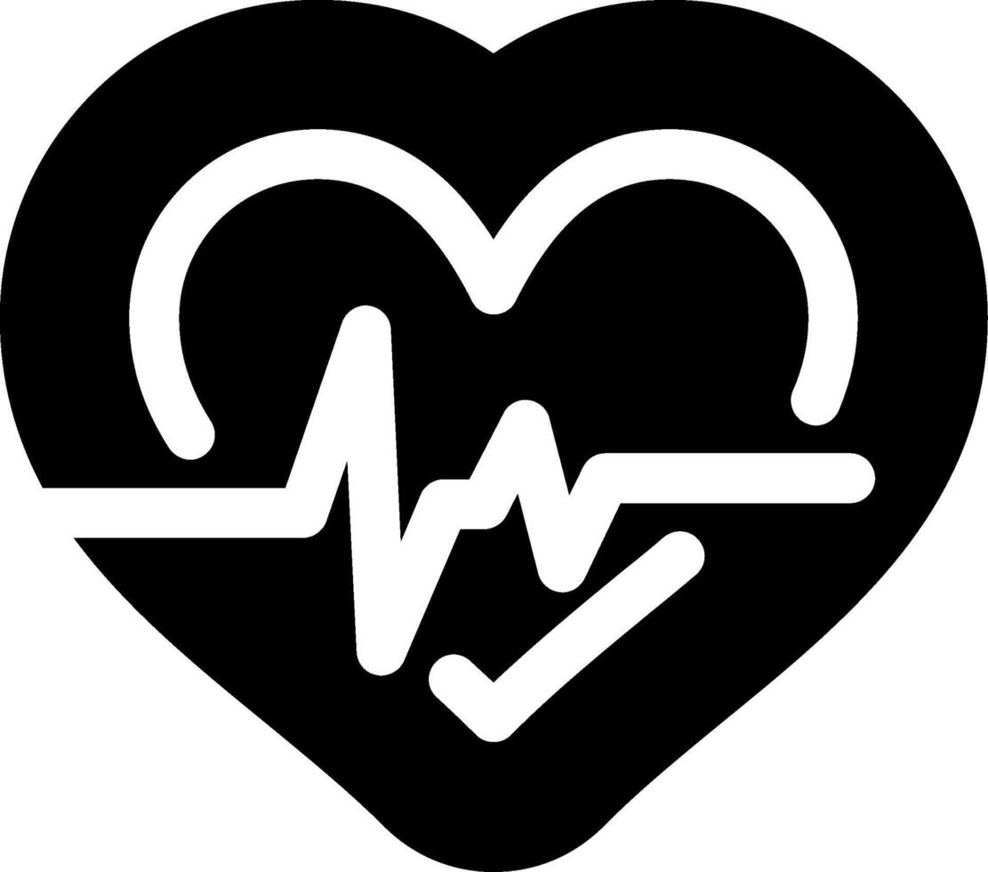 Pulse Glyph Icon vector
