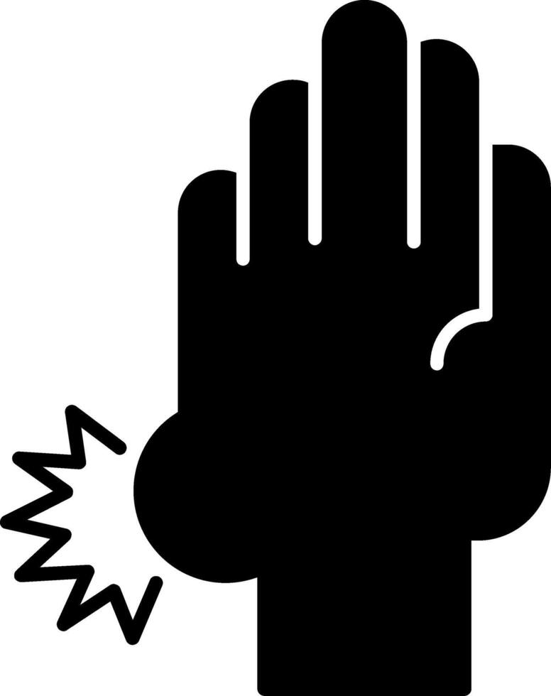 Sprain Glyph Icon vector