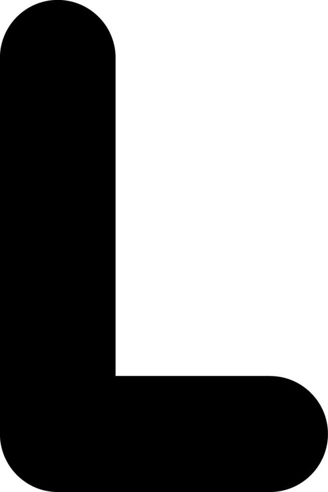 Capital L Icon vector