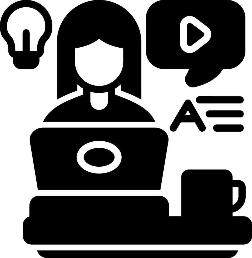 Editor Glyph Icon vector