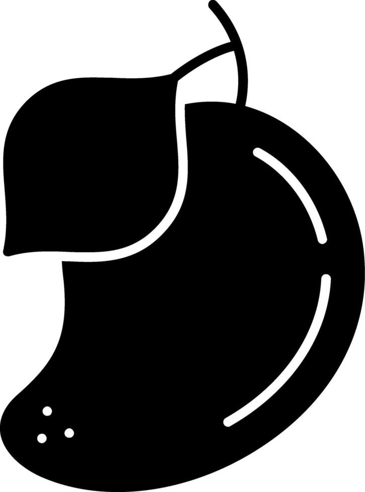 Mango Glyph Icon vector