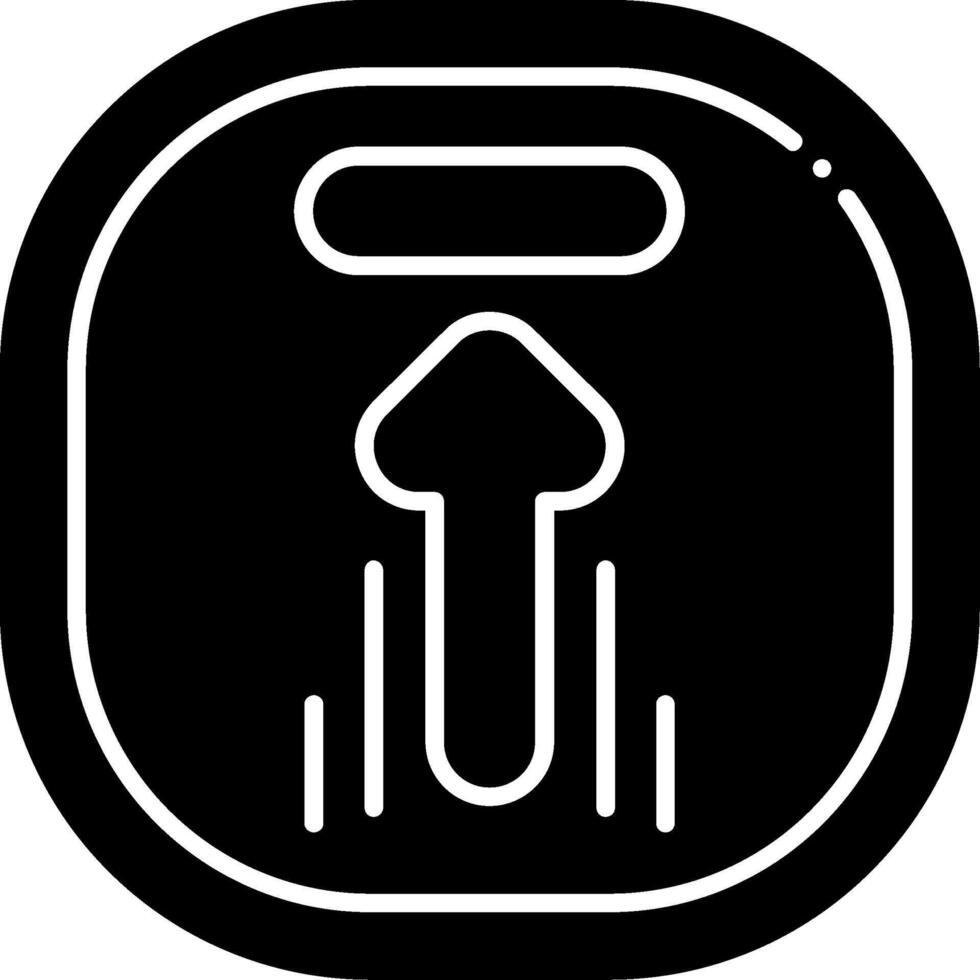 Upload Glyph Icon vector