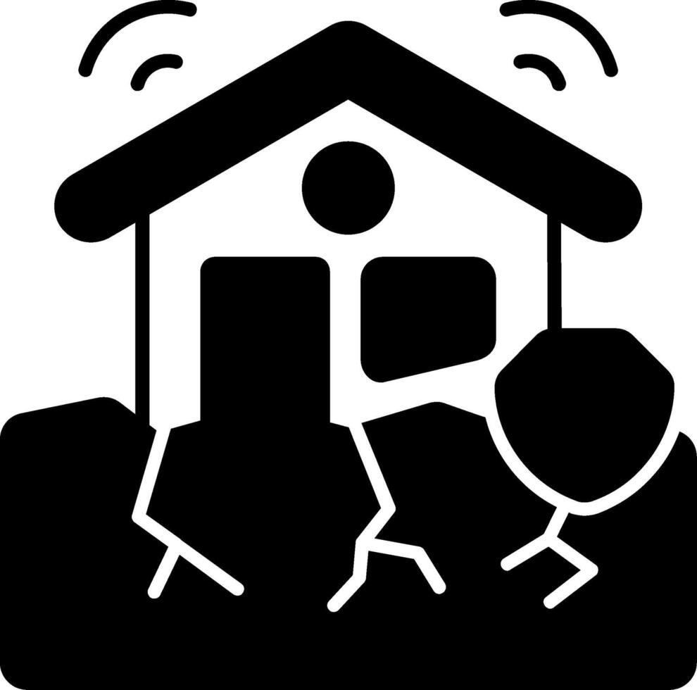 Earthquake Insurance Icon vector