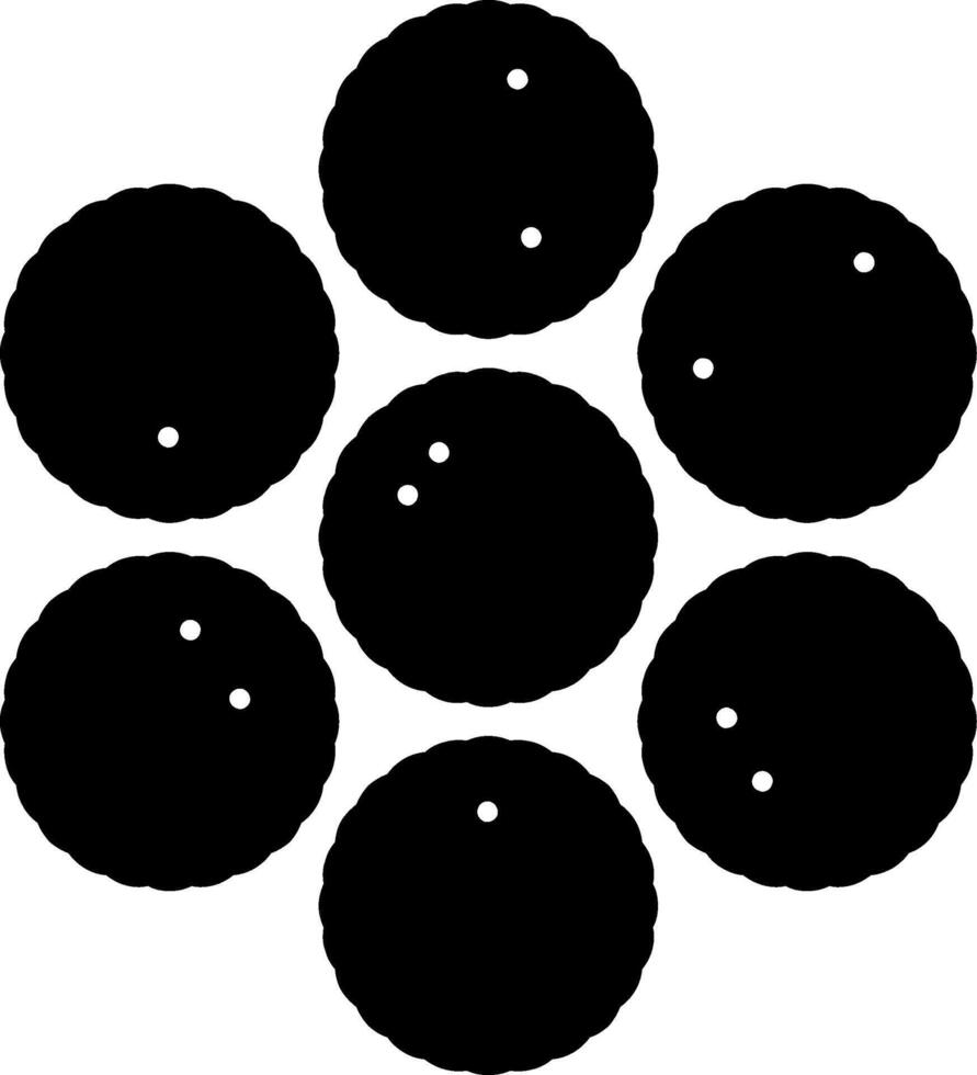 Staphylococcus Glyph Icon vector