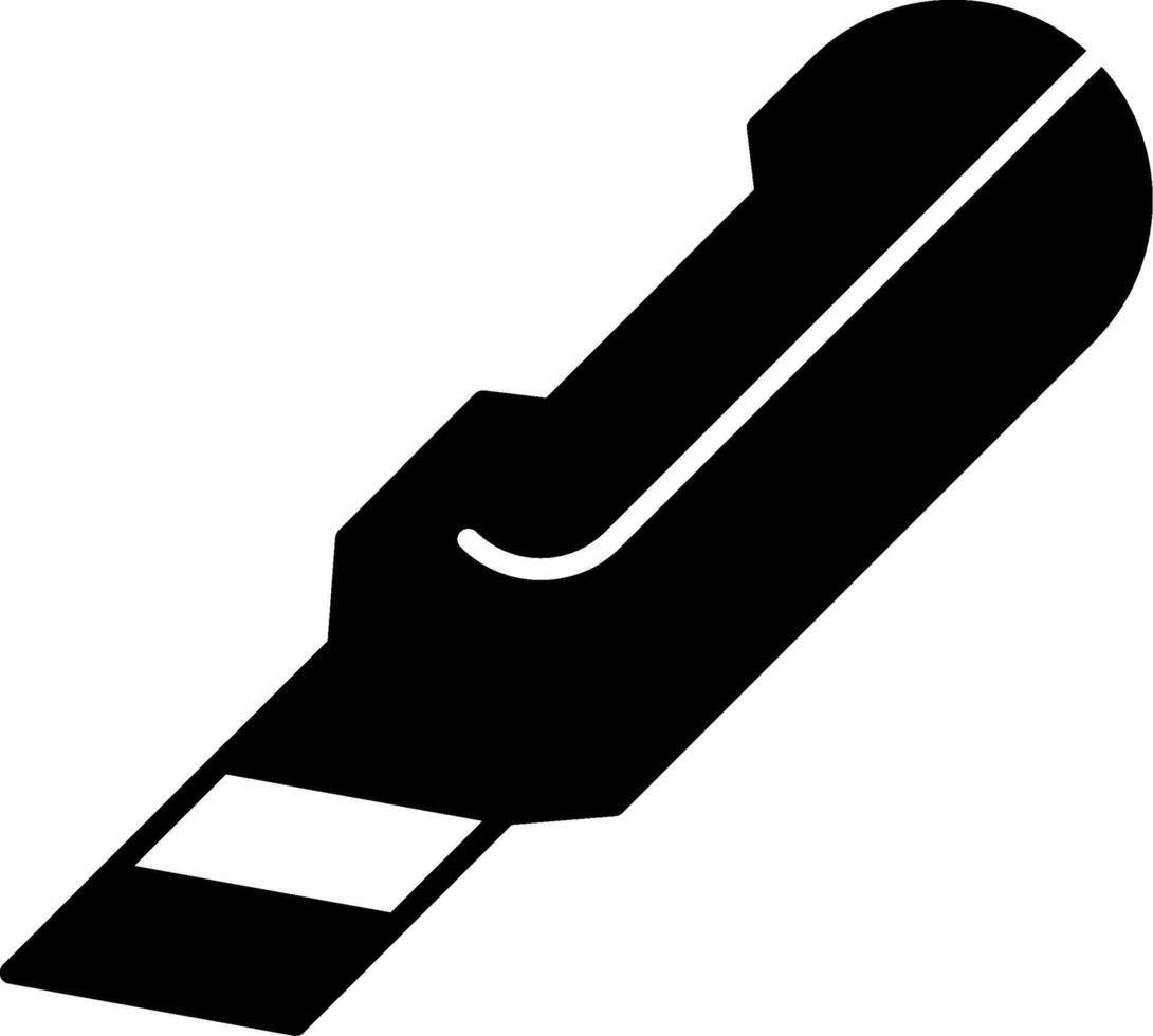 Utility Knife Glyph Icon vector