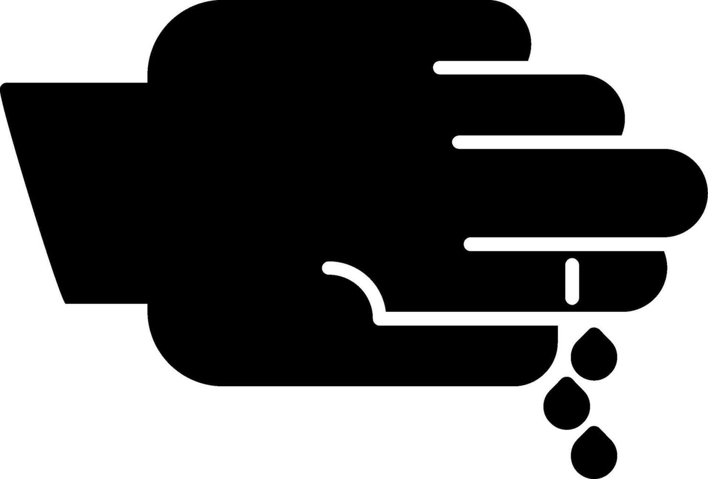 Cut Glyph Icon vector